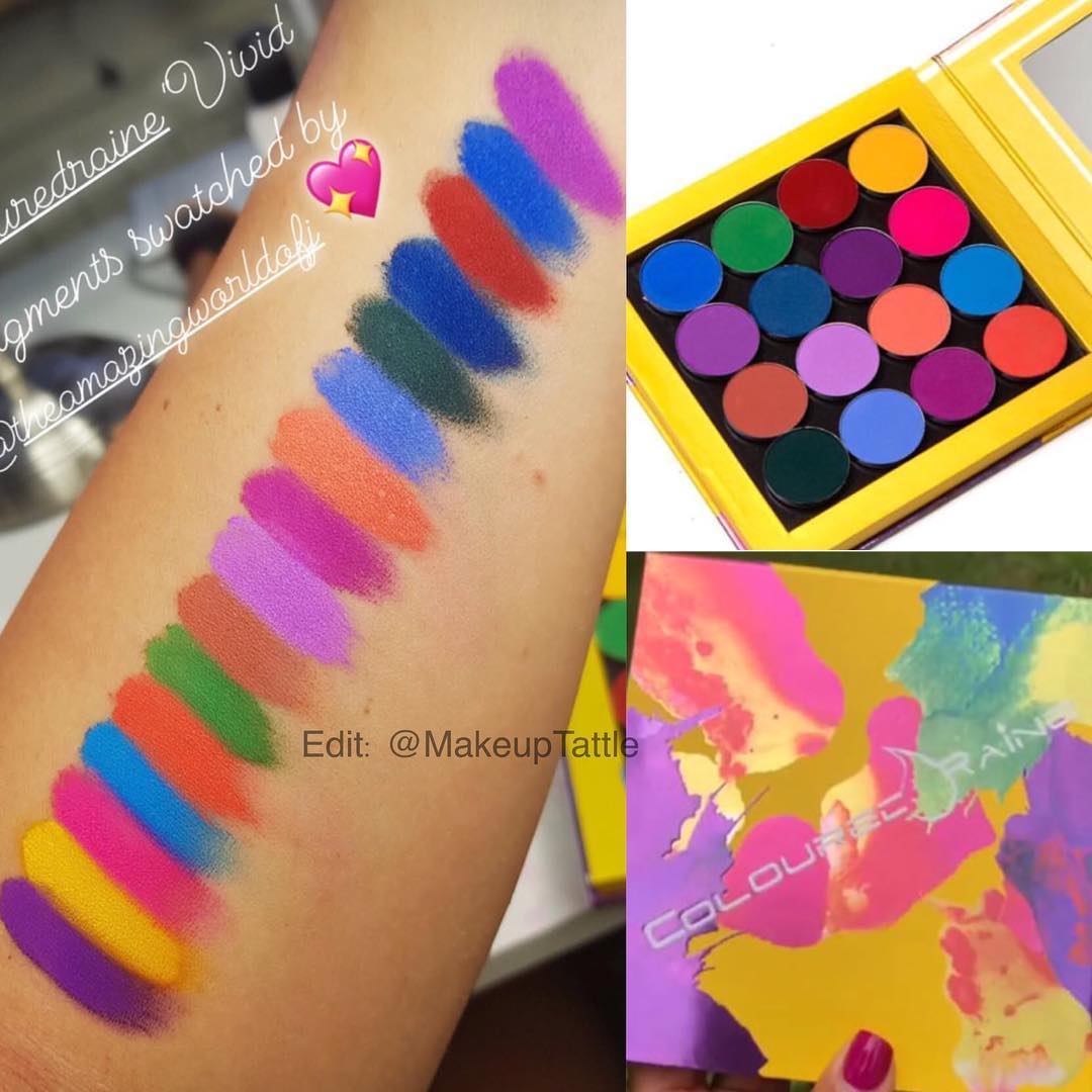 10 off coloured raine