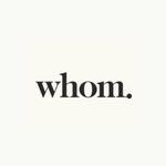 Whom. Home logo